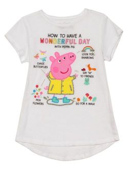 Little Girls Peppa Pig Short Sleeve T-shirt