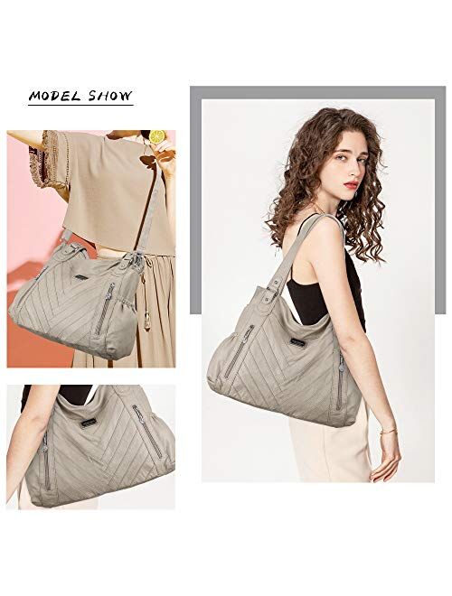 Angel Barcelo Womens Fashion Handbags Tote Bag Cross Body Shoulder Bag Top Handle Satchel Purse