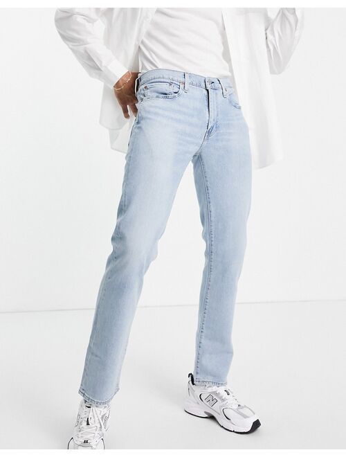 Levi's 511 slim fit jeans in stretch light indigo worn wash