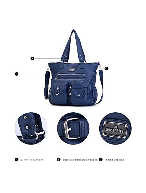 Angelkiss Purses Handbags for Women PU Tote Satchel Bags for Women Pockets Shoulder Bags XS160500