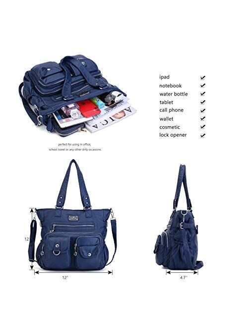 Angelkiss Purses Handbags for Women PU Tote Satchel Bags for Women Pockets Shoulder Bags XS160500