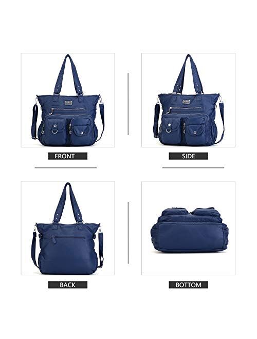 Angelkiss Purses Handbags for Women PU Tote Satchel Bags for Women Pockets Shoulder Bags XS160500