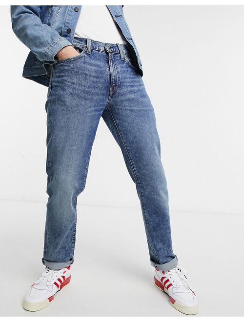 Levi's 511 slim fit jeans in road dust flex stretch dark indigo worn in mid wash