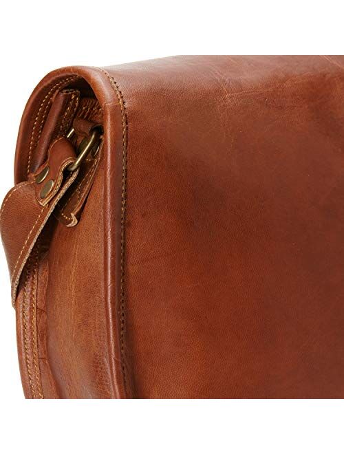 10" Women's Leather Purse Satchel Handbag Tote Bag