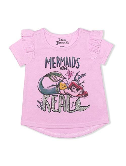 Disney Ariel Girl's Mermaids are Real Pullover Summer Blouse Tee Shirt