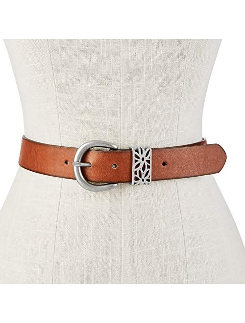 Relic by Fossil Women's Floral Perforated PVC Belt