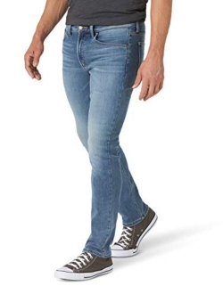 Men's Brushed Back Straight Fit Tapered Leg Jean
