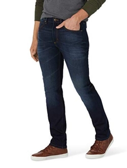 Men's Brushed Back Straight Fit Tapered Leg Jean