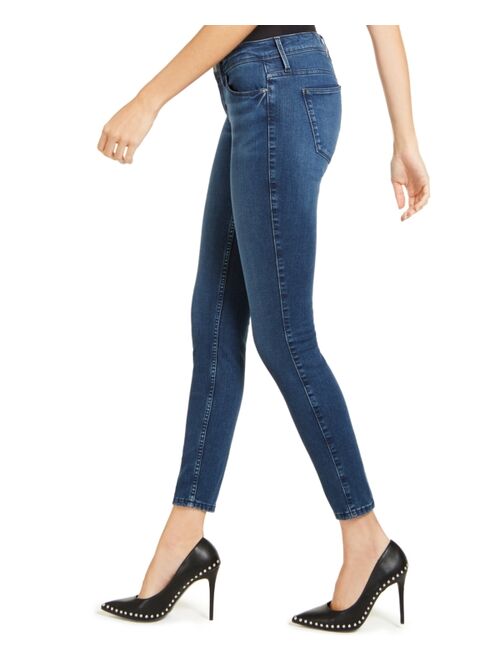 Guess Blue Denim Mid-Rise Skinny Jeans