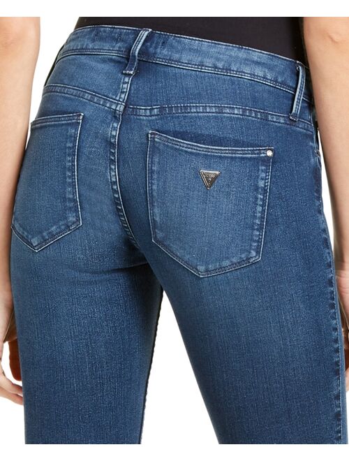 Guess Blue Denim Mid-Rise Skinny Jeans