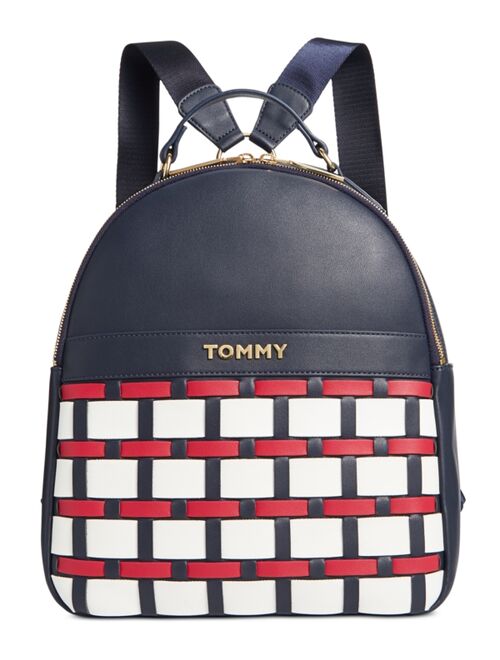 Tommy Hilfiger Victoria PVC Zipper Closure Backpack Bag