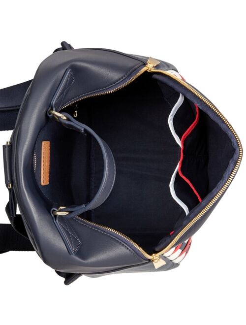 Tommy Hilfiger Victoria PVC Zipper Closure Backpack Bag