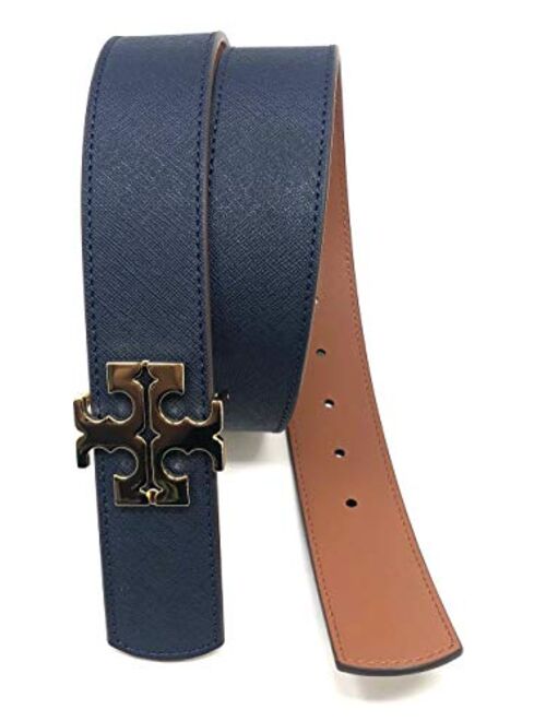 Tory Burch Women's Reversible Logo Saffiano Leather Belt