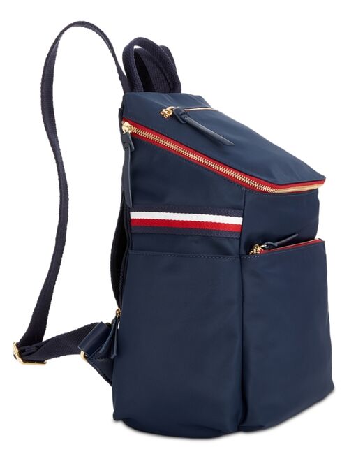 Tommy Hilfiger Annada Nylon Zipper Closure Backpack Bag