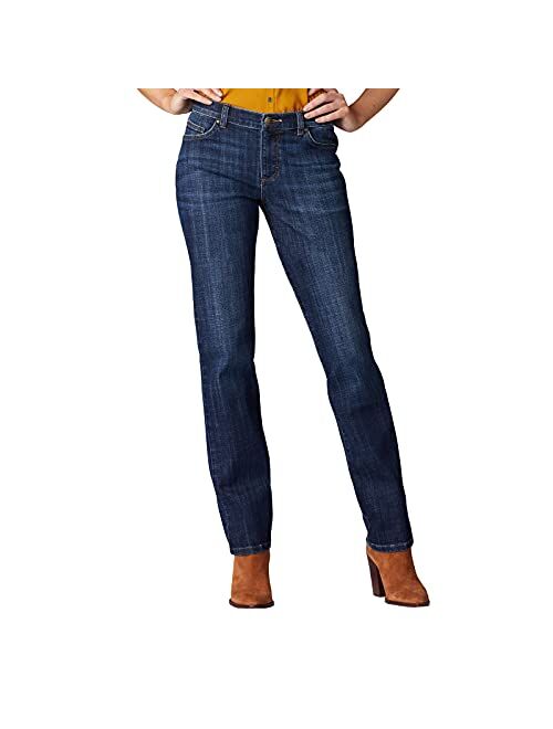 Lee Women's Petite Relaxed Fit Straight Leg Jean
