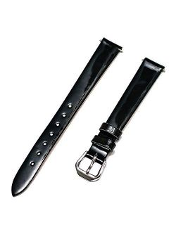 12mm Black Patent Leather Band