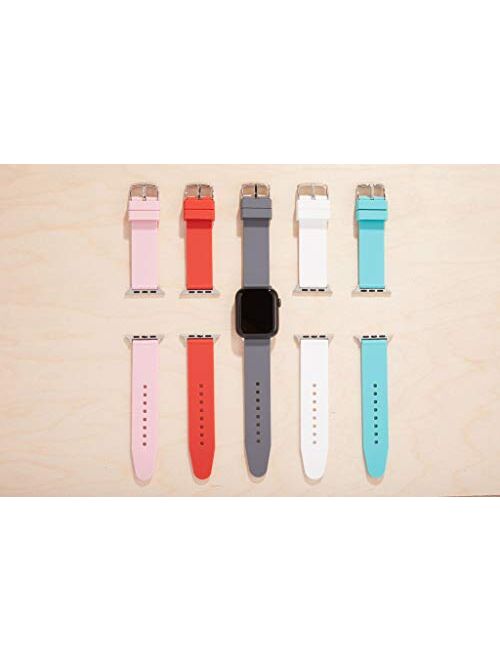 Speidel Replacement Watchband for The Apple Watch Series 1,2,3,4 & 5 in Match Scrub Color, Multiple Color Options