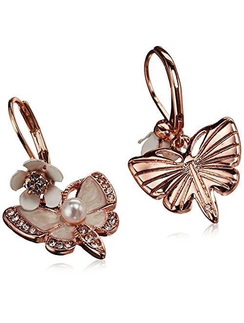 Betsey Johnson Butterfly Drop Earrings