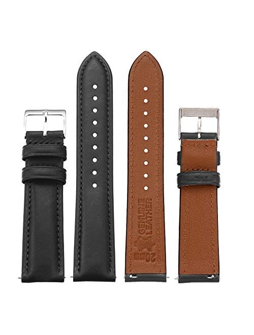 Tag Heuer EACHE Quick Release Leather Watch Bands For Men Women,Full Grain Italy Leather Watch Straps More Colors &Size ,Full Side-Wrapped Durable Leather Watch Bands