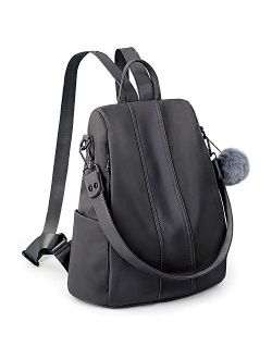 Fashion Backpack Anti-Theft Rucksack School College Bookbag Shoulder Purse Nylon/PU Leather Version