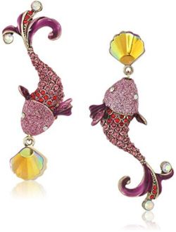 Colorful Fish Mismatch Drop Earrings