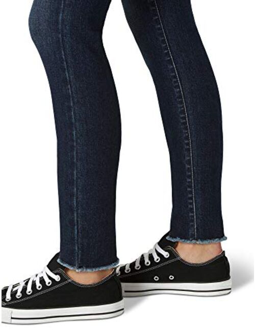 Lee Women's Slim Fit High Rise with Button Fly & Released Hem Jean