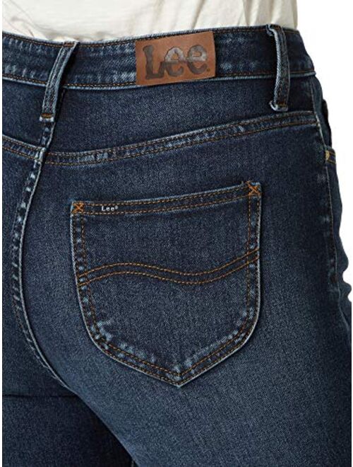 Lee Women's Slim Fit High Rise with Button Fly & Released Hem Jean
