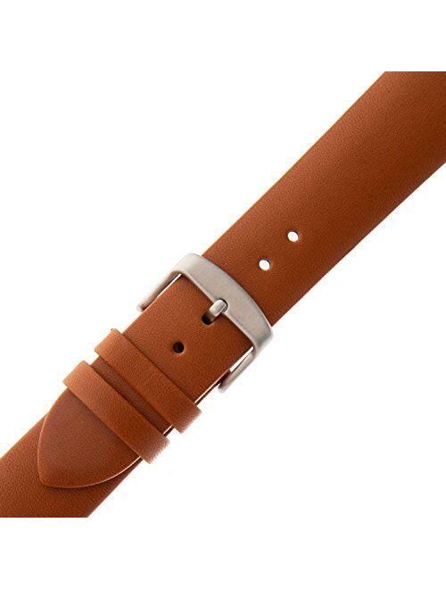 Gilden 16-24mm Unisex Padded No-Stitch Calfskin Leather Watch Band FW60