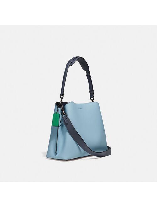 Coach Willow Shoulder Bag In Colorblock Leather