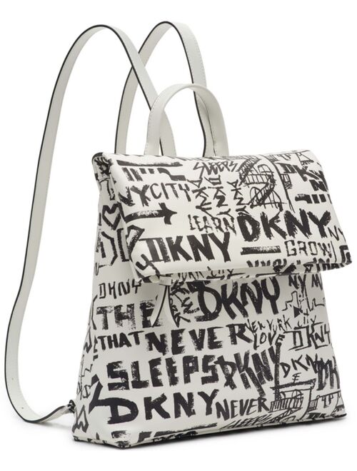 DKNY Tilly Medium Foldover Closure Backpack