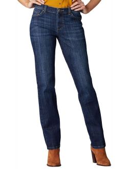 Womens Relaxed Straight Leg Jeans 4 Bewitched blue