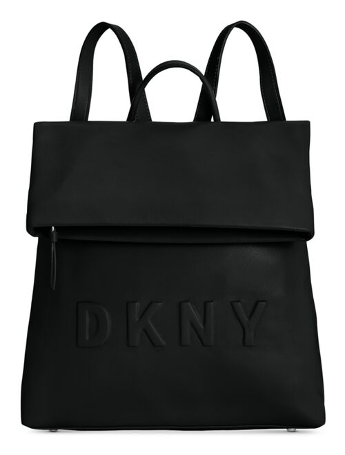 DKNY Tilly Medium Logo Foldover Backpack