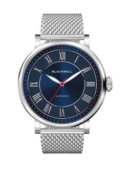 Sunray Dark Blue Dial with Silver Tone Steel and Silver Tone Steel Mesh Watch 44 mm
