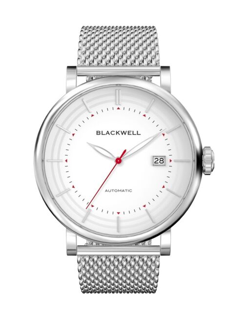 Blackwell Silver Tone Dial with Silver Tone Steel and Silver Tone Steel Mesh Watch 44 mm
