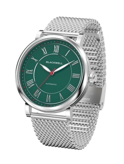 Blackwell Green Dial with Silver Tone Steel and Silver Tone Steel Mesh Watch 44 mm