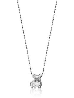 Alex Woo "Little Animals" Sterling Silver French Bulldog Pendant Necklace, 16"