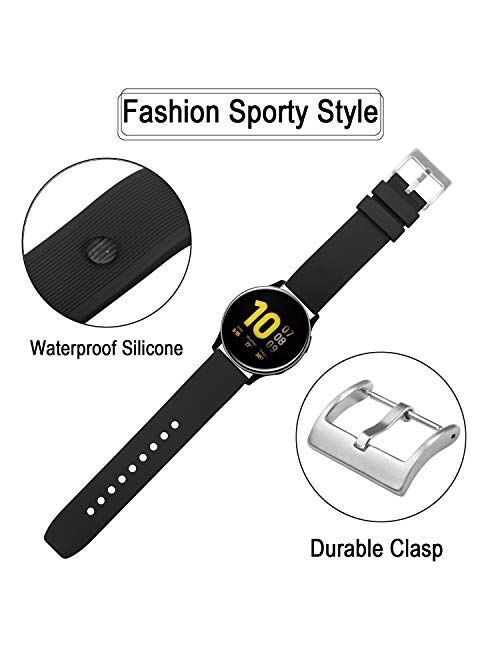 TStrap Silicone Watch Bands Quick Release - Soft Rubber Watch Straps - Waterproof Military Style Watch Bands for Men Ladies - for Smartwatches Band Replacement - 18mm, 20