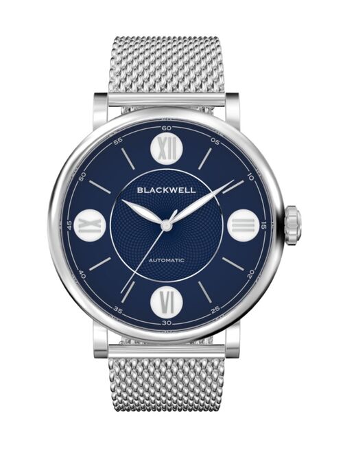 Blackwell Blue Dial with Silver Tone Steel and Silver Tone Steel Mesh Watch 44 mm