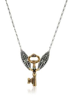 Women's Harry Potter Alohomora 20 inch Necklace, Rafaelian Silver, One Size