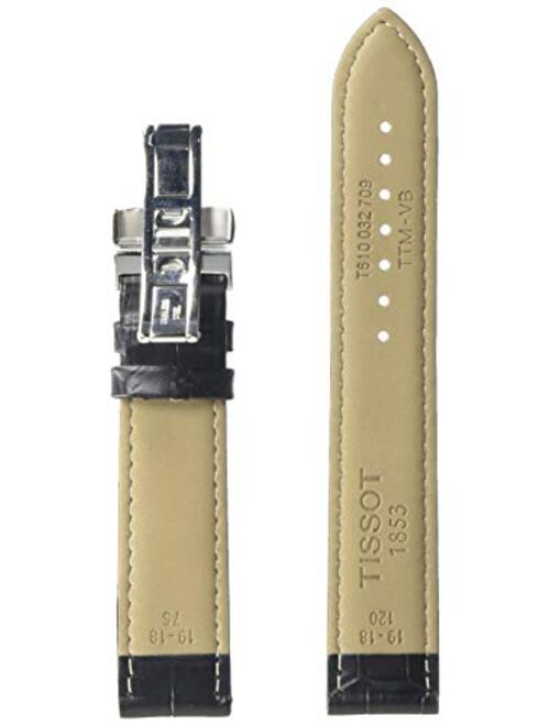 Tissot unisex-adult Leather Calfskin Watch Strap Black T600032779