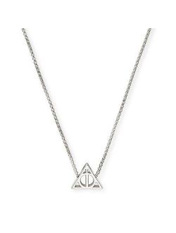 Women's Harry Potter Deathly Hallows Necklace, Sterling Silver, Adjustable
