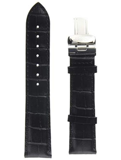 Tissot unisex-adult Leather Calfskin Watch Strap Black T600029774