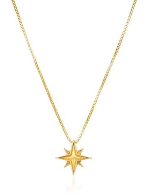 Alex And Ani Replenishment 19 Women's Wonder Woman Small Motif Necklace, Star, 14Kt Gold Plated
