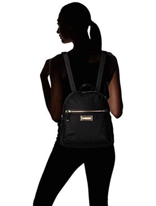 Calvin Klein Belfast Nylon Key Item Backpack, Black/Gold
