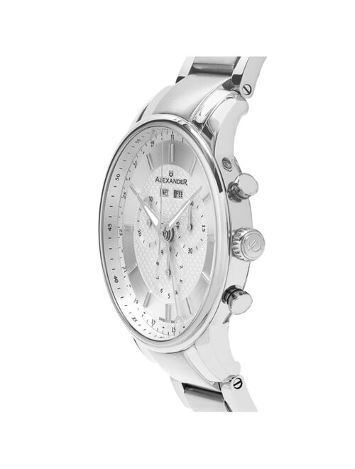 Stuhrling Alexander Watch A101B-01, Stainless Steel Case on Stainless Steel Bracelet