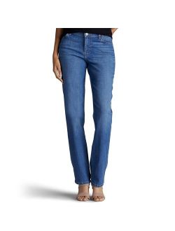 Petite Lee Relaxed Fit Straight-Leg Jeans