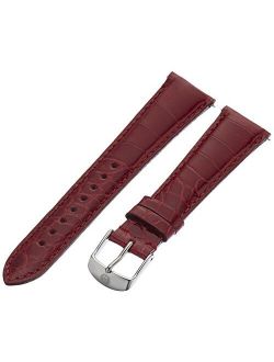 MS20AB010611 20mm Leather Alligator Red Watch Strap