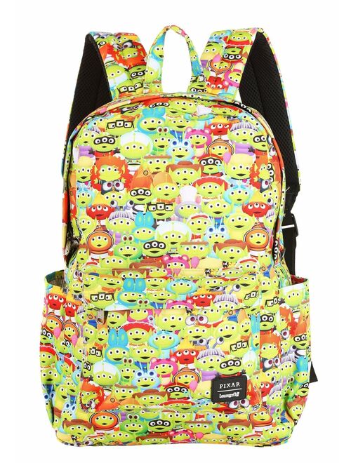 Loungefly Disney Pixar Toy Story Alien Outfits AOP Nylon Backpack
