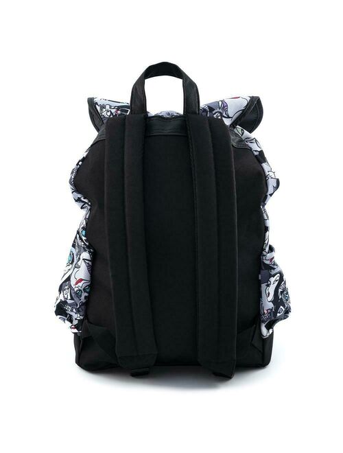 Loungefly Disney Villains Nylon Slouch Backpack