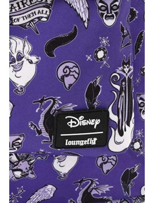 Loungefly x Disney Villain Icons Allover-Print Nylon Backpack